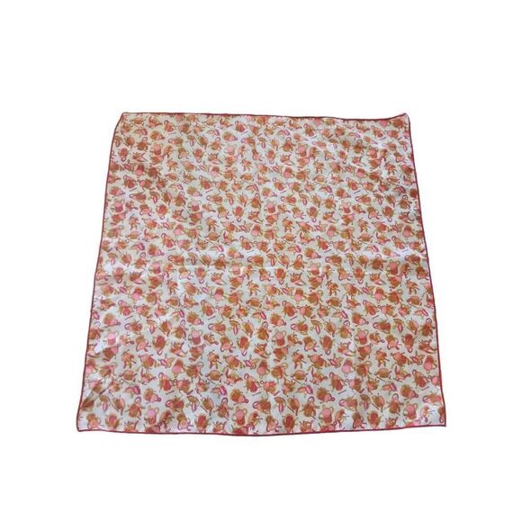 Vintage head scarf repeating pattern drum vibrant vivid authentic - Picture 2 of 3